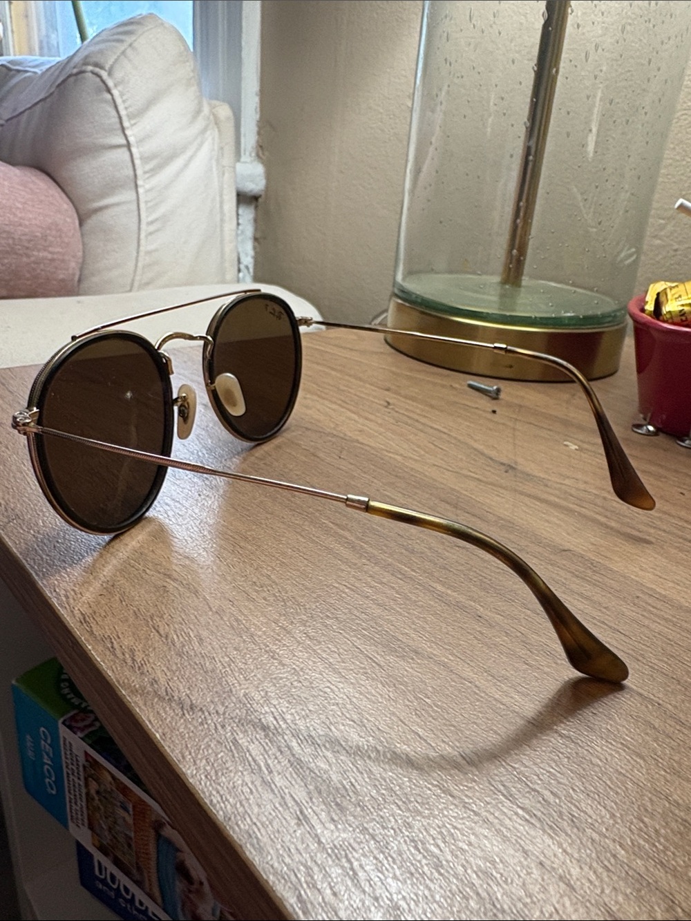 Ray-Ban Arista Gold/ G15 Green Lenses - Picture 2 of 3